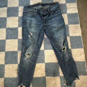 GAP Best Girlfriend Jeans in Dark Blue